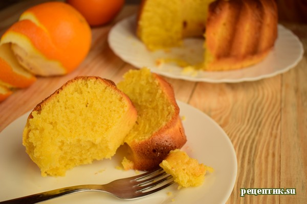 Апельсиновый кекс на сметане - рецепт с фото, результат
