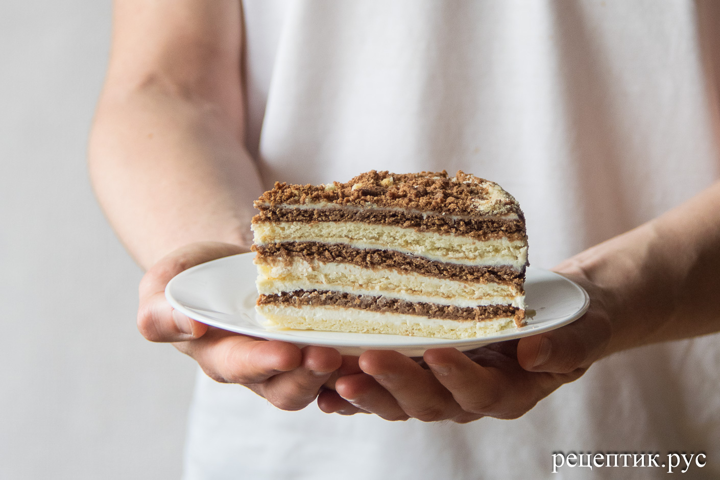 Торт сметанник классический «День и ночь» - рецепт с фото, результат