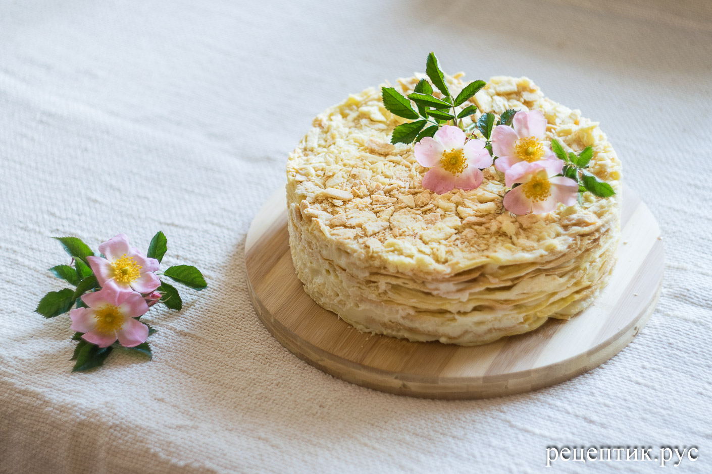 Торт «Наполеон» классический с заварным кремом - рецепт с фото, результат