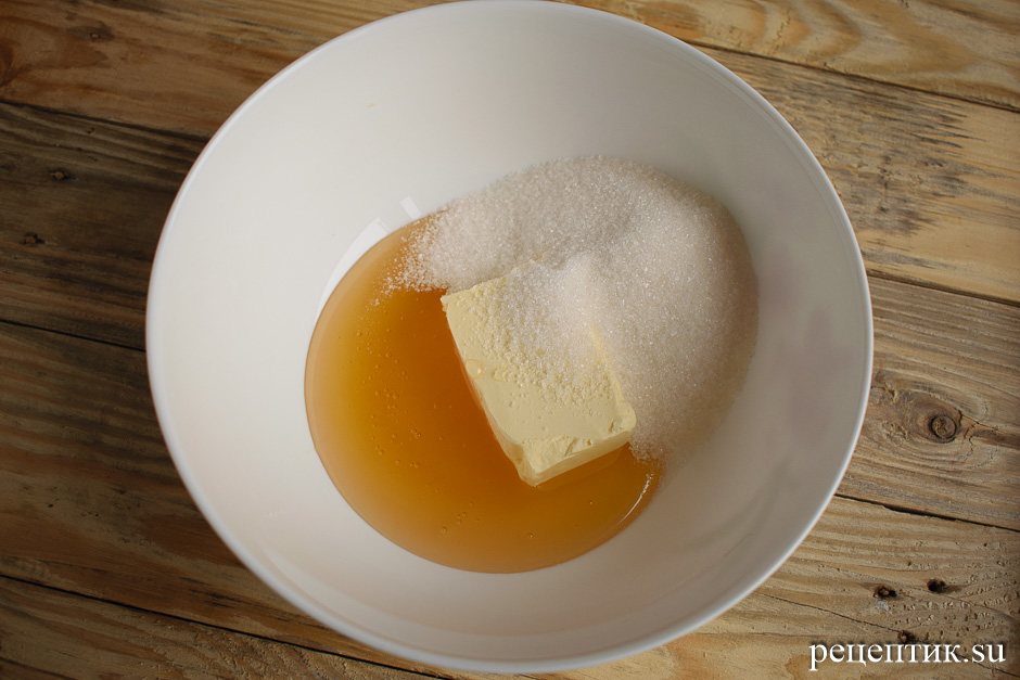 Мягкие медовые пряники с начинкой и лимонной глазурью - рецепт с фото, шаг 1